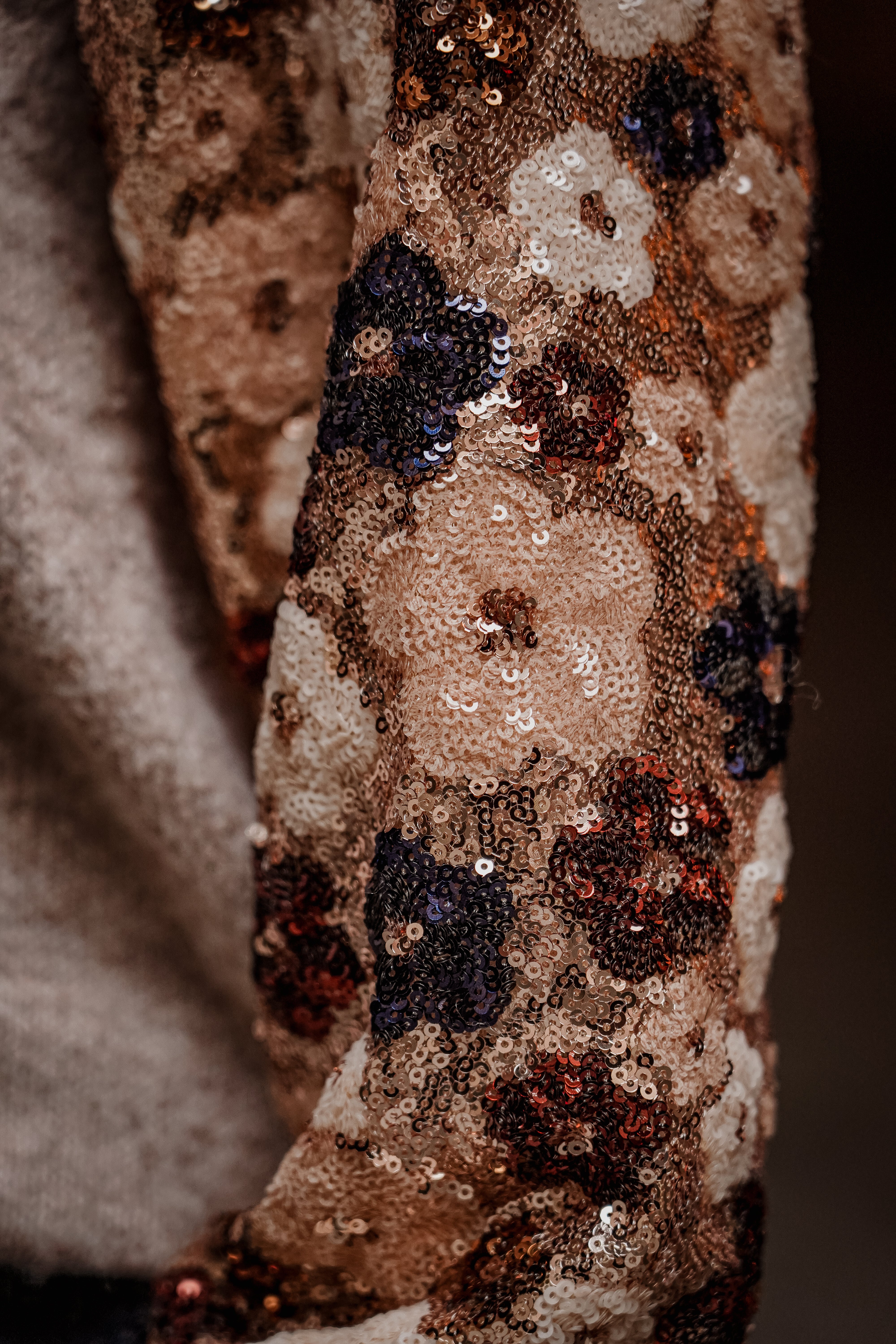 PULL SEQUINS FLEURS